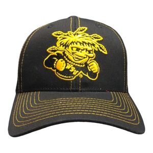 NCAA Wichita State Shockers Zephyr WSU Basketball Hat Mens One Size Black Yellow
